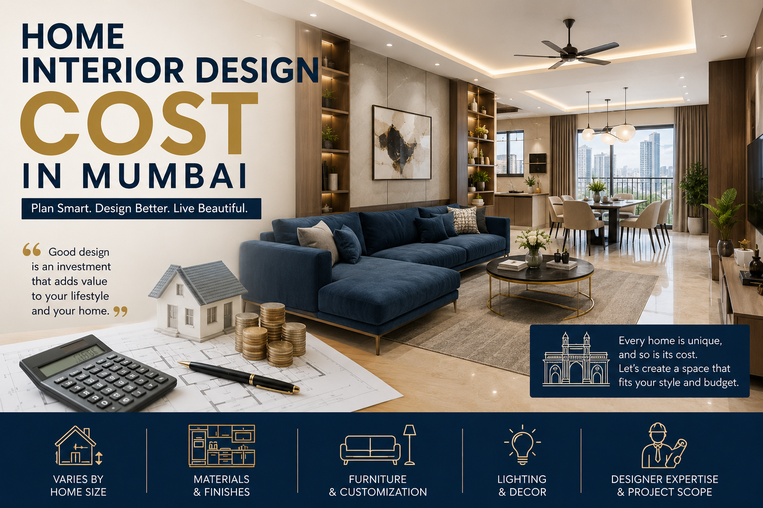 Home Interior Design Cost in Mumbai