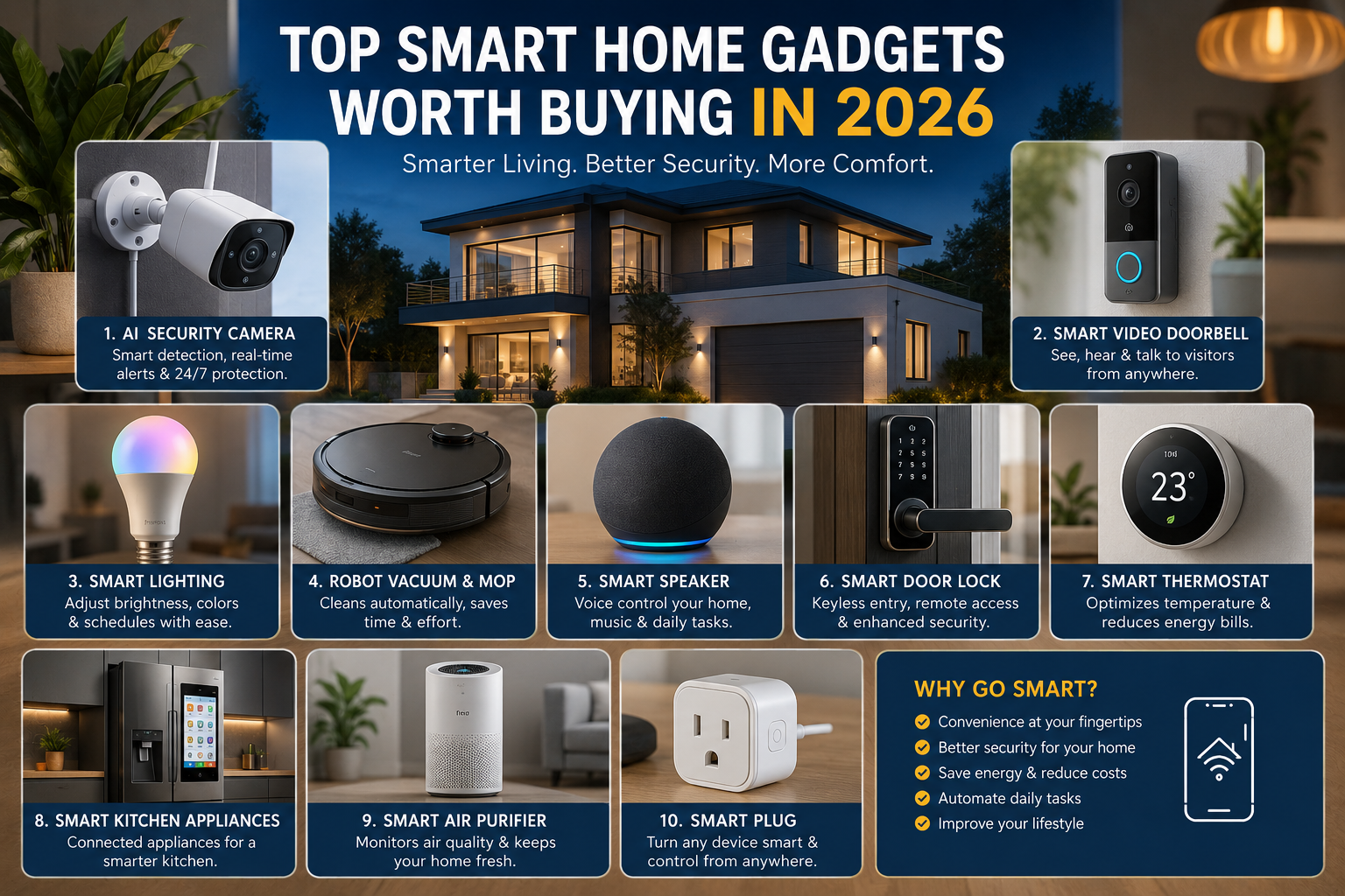 Top Smart Home Gadgets Worth Buying in 2026